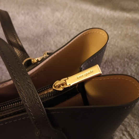 Kate Spade Black Leather Tote Bag - Picture 7 of 12